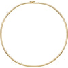 14k Yellow Gold 3mm Omega 16" Chain