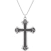 Sterling Silver 46x31mm Fancy Cross Pendant Sterling Silver 46x31mm Fancy Cross Pendant