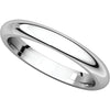 Sterling Silver 3mm Comfort Fit Band, Size 4