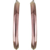 Stainless Steel 50mm Knife Edge Hoop Earrings with Chocolate Immerse Plating Stainless Steel 50mm Knife Edge Hoop Earrings with Chocolate Immerse Plating