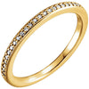1/8 CTW Diamond Wedding Band for Matching Engagement Ring in 14k Yellow Gold (Size 6 )