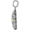 Sterling Silver & 18k Yellow Gold Fashion Pendant Sterling Silver & 18k Yellow Gold Fashion Pendant