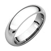 Sterling Silver 5mm Comfort Fit Wedding Band (Size 5)