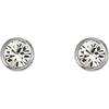 Crystal Inverness Piercing Bezel Earrings Crystal Inverness Piercing Bezel Earrings