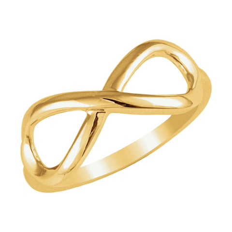 14k Yellow Gold Infinity-Inspired Ring Size 7 14k Yellow Gold Infinity-Inspired Ring Size 7