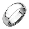 Sterling Silver 6mm Comfort-Fit Band, Size 5.5