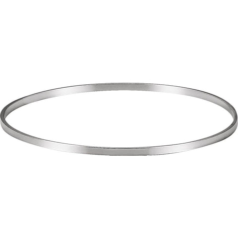 Sterling Silver 2.25mm Bangle Bracelet Sterling Silver 2.25mm Bangle Bracelet