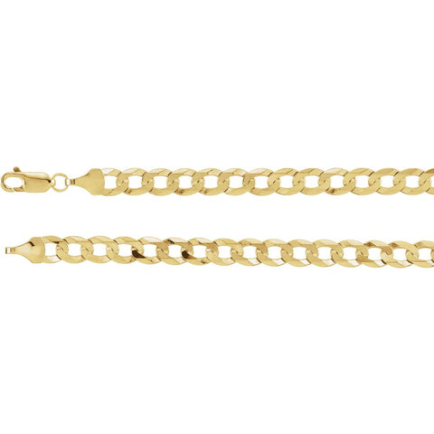 14k Yellow Gold 5.8mm Curb 16" Chain 14k Yellow Gold 5.8mm Curb 16" Chain