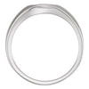 10k White Gold The Rugged Cross® Chastity Ring Size 11 10k White Gold The Rugged Cross® Chastity Ring Size 11