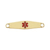 Engravable Medical I.D. Plate in 14K Yellow Gold Engravable Medical I.D. Plate in 14K Yellow Gold