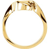 14k White Gold Freeform Ring , Size 6 14k White Gold Freeform Ring , Size 6
