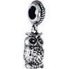 Sterling Silver 15x3mm Owl Charm Sterling Silver 15x3mm Owl Charm