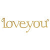14k Yellow Gold "Love You" Neck Trim Pendant Mounting 14k Yellow Gold "Love You" Neck Trim Pendant Mounting