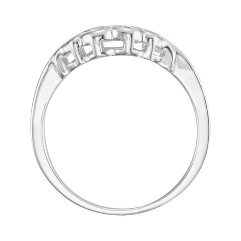 14k White Gold Chastity Ring® Size 5