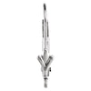 Platinum Lever Back Earring with Open Ring (One only, not a pair) Platinum Lever Back Earring with Open Ring (One only, not a pair)