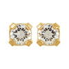 14k Yellow Gold Cubic Zirconia Inverness Piercing Earrings 14k Yellow Gold Cubic Zirconia Inverness Piercing Earrings