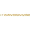 10.75mm Sterling Silver Gold Plated Link Bracelet 10.75mm Sterling Silver Gold Plated Link Bracelet