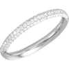 3/8 CTTW Diamond Anniversary Band in 14k White Gold ( Size 5 ) 3/8 CTTW Diamond Anniversary Band in 14k White Gold ( Size 5 )