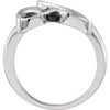 14k White Gold Freeform Ring, Size 7 14k White Gold Freeform Ring, Size 7