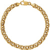 14k Yellow Gold Solid Charm 7" Bracelet 14k Yellow Gold Solid Charm 7" Bracelet