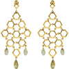 18K Yellow Gold Vermeil Labradorite Chandelier Earrings 18K Yellow Gold Vermeil Labradorite Chandelier Earrings