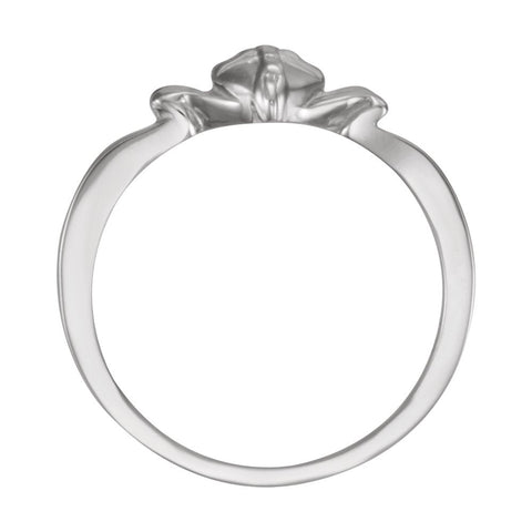 Sterling Silver The Gift Wrapped Heart® Ring Size 4