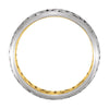 14K White & Yellow Gold 8mm Laser Pierced Band Size 6.5 14K White & Yellow Gold 8mm Laser Pierced Band Size 6.5