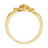 10k Yellow Gold The Gift Wrapped Heart® Ring Size 6