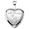 Bautizo Heart Locket in Sterling Silver