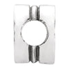 Sterling Silver 10.5x7.5mm Cross Cylinder Bead Sterling Silver 10.5x7.5mm Cross Cylinder Bead