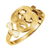 Initial Ring with Initial 'P' in 14k Yellow Gold ( Size 6 ) Initial Ring with Initial 'P' in 14k Yellow Gold ( Size 6 )