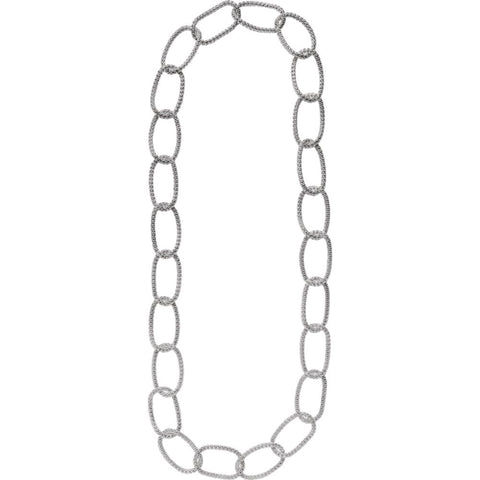 Sterling Silver Mesh Link 35" Necklace Sterling Silver Mesh Link 35" Necklace