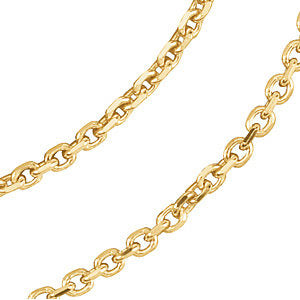 14k Yellow Gold 1.75mm Solid Diamond-Cut Cable 18" Chain