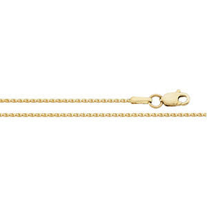 14k Yellow Gold 1mm Diamond Cut Wheat 16" Chain 14k Yellow Gold 1mm Diamond Cut Wheat 16" Chain