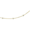 14k Yellow Gold Cubic Zirconia 18" Necklace