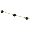 14k Yellow Gold Solid Black Onyx Station 18" Necklace 14k Yellow Gold Solid Black Onyx Station 18" Necklace