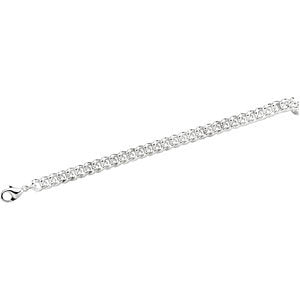 Sterling Silver 8mm Curb 16" Chain Sterling Silver 8mm Curb 16" Chain