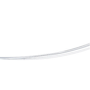 Stainless Steel/Light Blue-Coated 7-Strand Cable 16" Chain with 14K White Clasp Stainless Steel/Light Blue-Coated 7-Strand Cable 16" Chain with 14K White Clasp