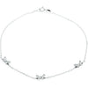 Sterling Silver Butterfly Anklet ( 10.00 Inch ) Sterling Silver Butterfly Anklet ( 10.00 Inch )