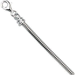 Sterling Silver Snake 18" Chain Sterling Silver Snake 18" Chain