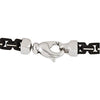 3.25mm Sterling Silver Black Lacquer Link Chain