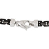 3.25mm Sterling Silver Black Lacquer Link Chain 3.25mm Sterling Silver Black Lacquer Link Chain