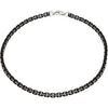 Sterling Silver chain with black lacquer ( 22.00-Inch ) Sterling Silver chain with black lacquer ( 22.00-Inch )