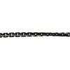3.25mm Sterling Silver Black Lacquer Link Chain 3.25mm Sterling Silver Black Lacquer Link Chain