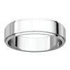 Platinum 5mm Flat Edge Band, Size 8.5 Platinum 5mm Flat Edge Band, Size 8.5