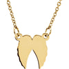 14k Yellow Gold Angel Wings 16-18" Necklace 14k Yellow Gold Angel Wings 16-18" Necklace