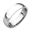 05.00 mm Light Comfort-Fit Wedding Band Ring in Sterling Silver ( Size 4 )