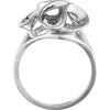 14k White Gold Freeform Ring , Size 6 14k White Gold Freeform Ring , Size 6