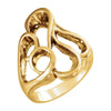 Metal Fashion Ring in 14k Yellow Gold ( Size 6 ) Metal Fashion Ring in 14k Yellow Gold ( Size 6 )