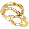 Metal Fashion Ring in 14k Yellow Gold ( Size 6 ) Metal Fashion Ring in 14k Yellow Gold ( Size 6 )